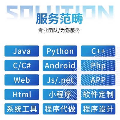 计算机程序设计JAVA专业JSP网站SSM系统VUE定制C#软件PHP开发安卓